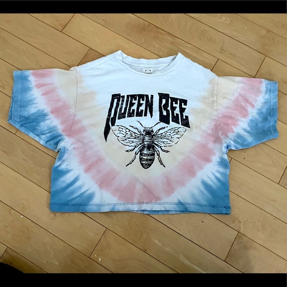Cropped tie dye graphic tee - Picture 3 of 4